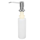 300ml Sink Soap Dispenser Lotion Pump Dispenser 304 Stainless Steel Lotion Dispenser for Kitchen Chromeplate