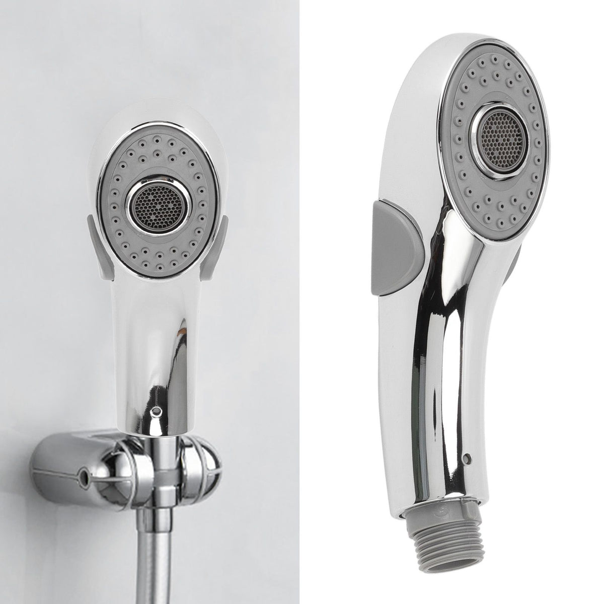 Handheld Shower Heads Silicone Massage Nozzle Ergonomic Handle with G1/2 Interface Shower Heads for Human Head Massage FYC 555