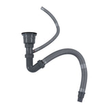 Kitchen Sink Strainer Drain Hose Single Sink Drain Set Kitchen Drain Fittings Appliances - Rear View
