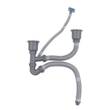 Kitchen Sink Double Hose Drain Kit Quick Draining Expandable Multiple Deodorants Universal Drain Kit for Kitchen Sink