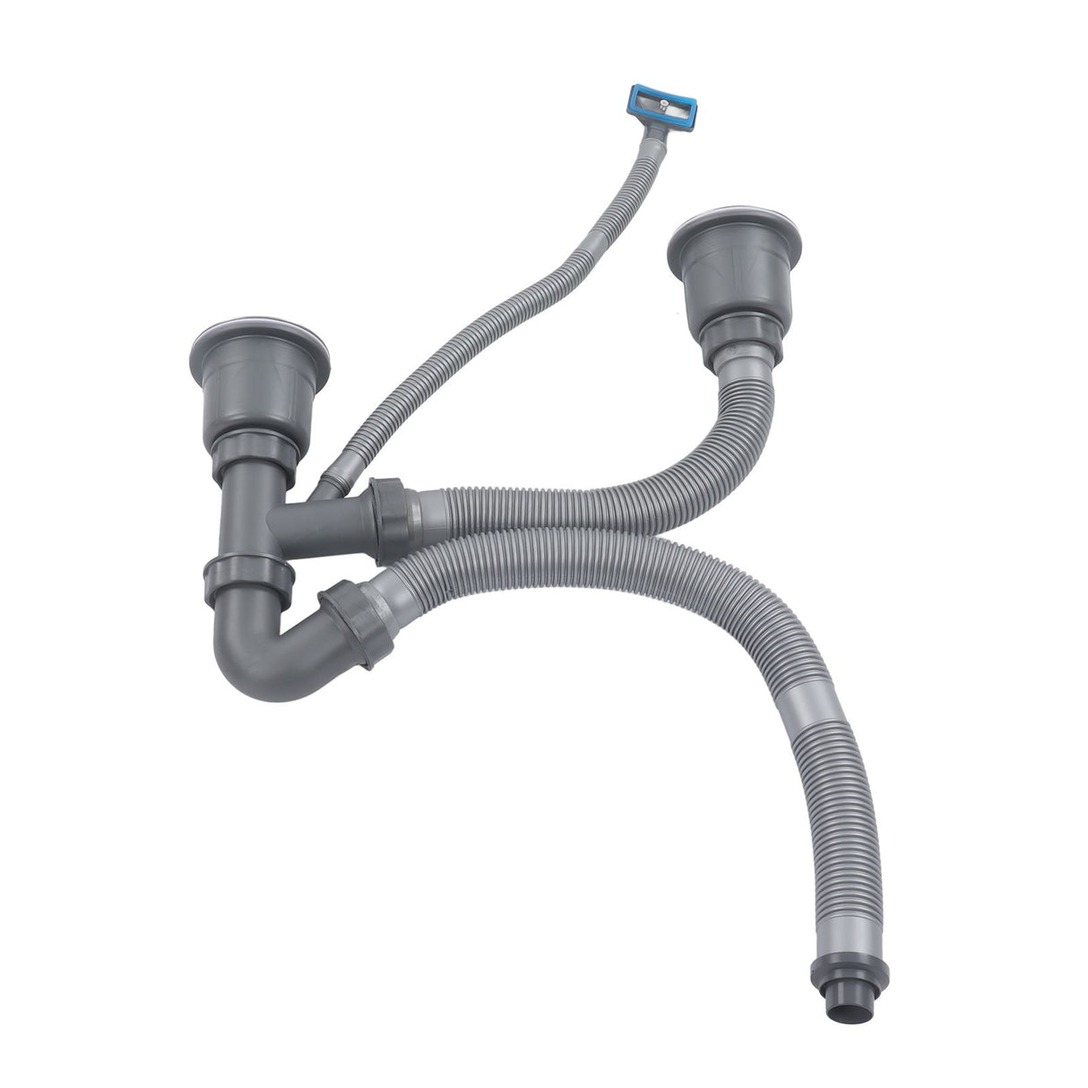 Kitchen Sink Double Hose Drain Kit Quick Draining Expandable Multiple Deodorants Universal Drain Kit for Kitchen Sink