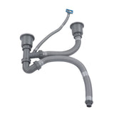 Kitchen Sink Double Hose Drain Kit Quick Draining Expandable Multiple Deodorants Universal Drain Kit for Kitchen Sink