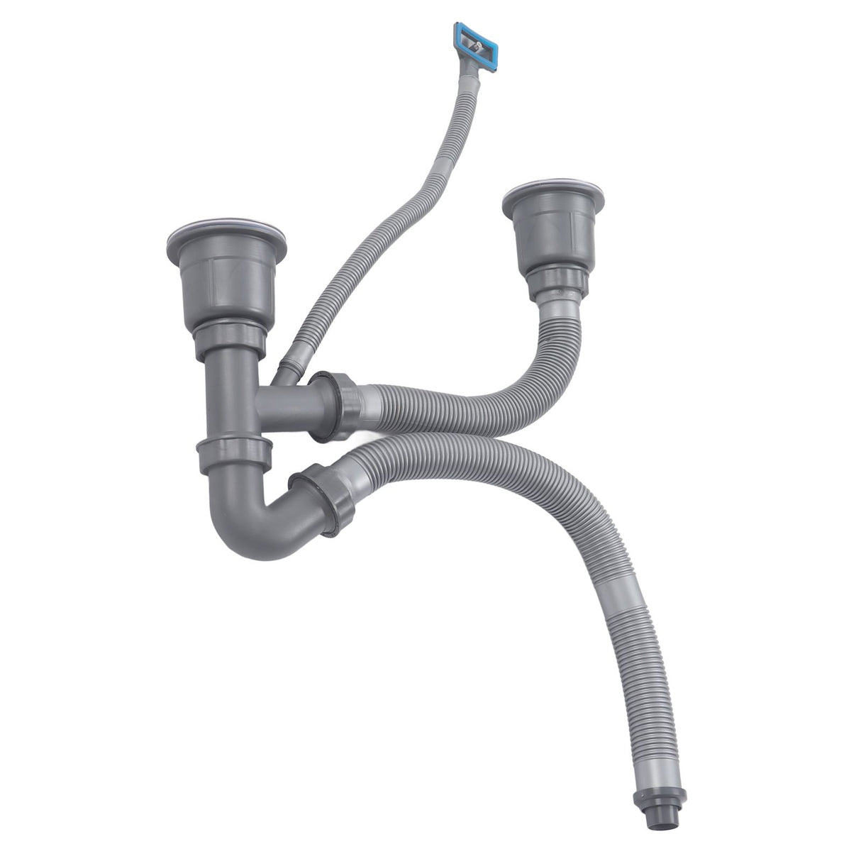 Kitchen Sink Double Hose Drain Kit Quick Draining Expandable Multiple Deodorants Universal Drain Kit for Kitchen Sink