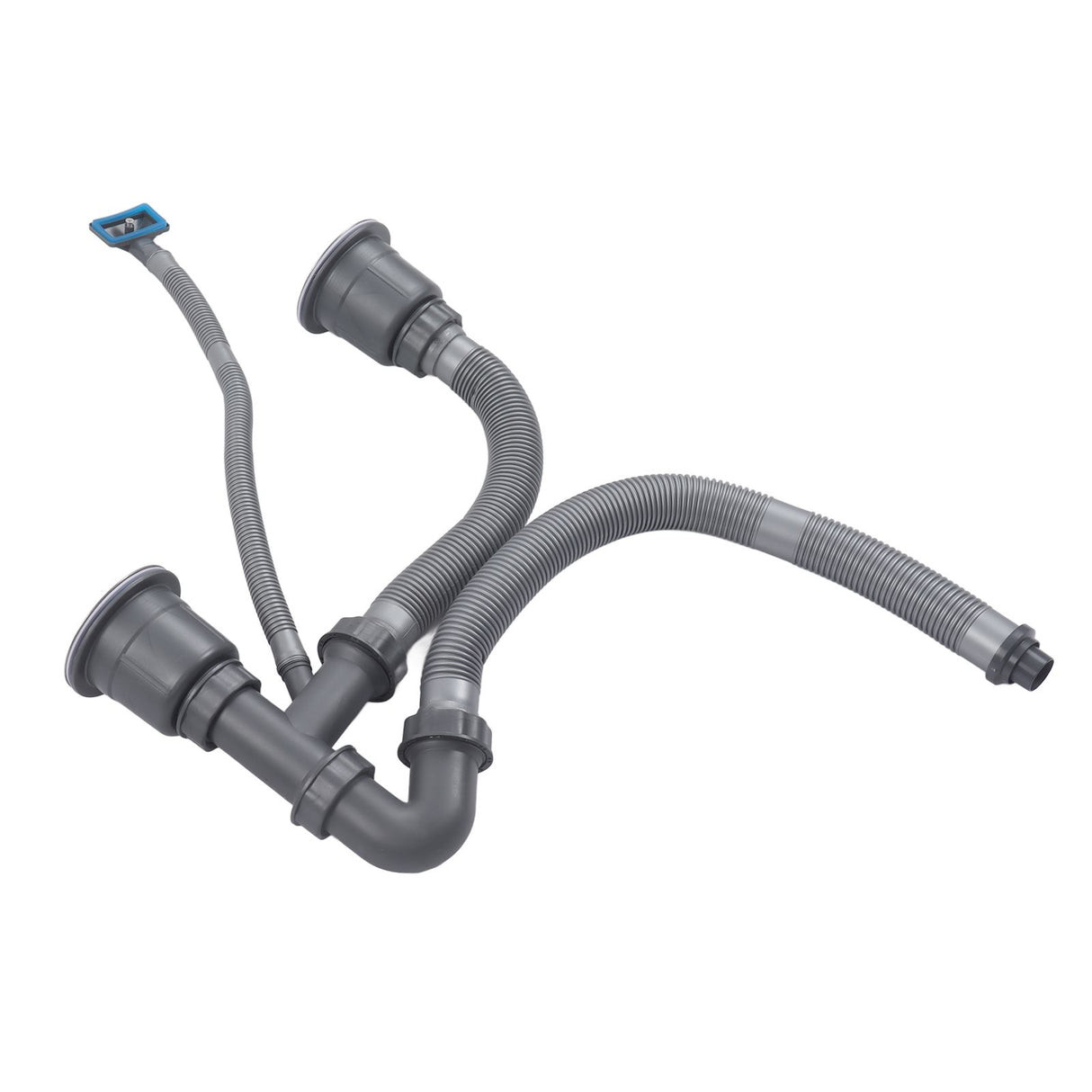 Kitchen Sink Double Hose Drain Kit Quick Draining Expandable Multiple Deodorants Universal Drain Kit for Kitchen Sink