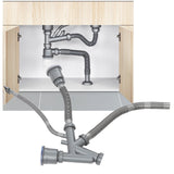 Sink Drain Assembly Kit Quick Connect Functional Bathroom Sink Drain for Home Kitchen