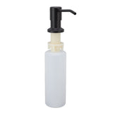 300ml Kitchen Sink Soap Dispenser Stainless Steel 360° Rotation Multifunctional Soap Dispenser for Kitchen Black - Side View