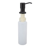 300ml Kitchen Sink Soap Dispenser Stainless Steel 360° Rotation Multifunctional Soap Dispenser for Kitchen Black