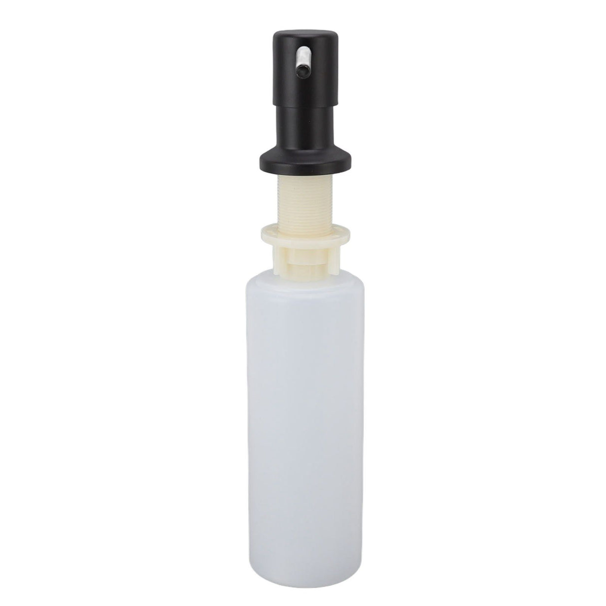 300ml Kitchen Sink Soap Dispenser Stainless Steel 360° Rotation Multifunctional Soap Dispenser for Kitchen Black