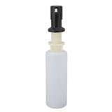 300ml Kitchen Sink Soap Dispenser Stainless Steel 360° Rotation Multifunctional Soap Dispenser for Kitchen Black