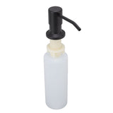 300ml Kitchen Sink Soap Dispenser Stainless Steel 360° Rotation Multifunctional Soap Dispenser for Kitchen Black