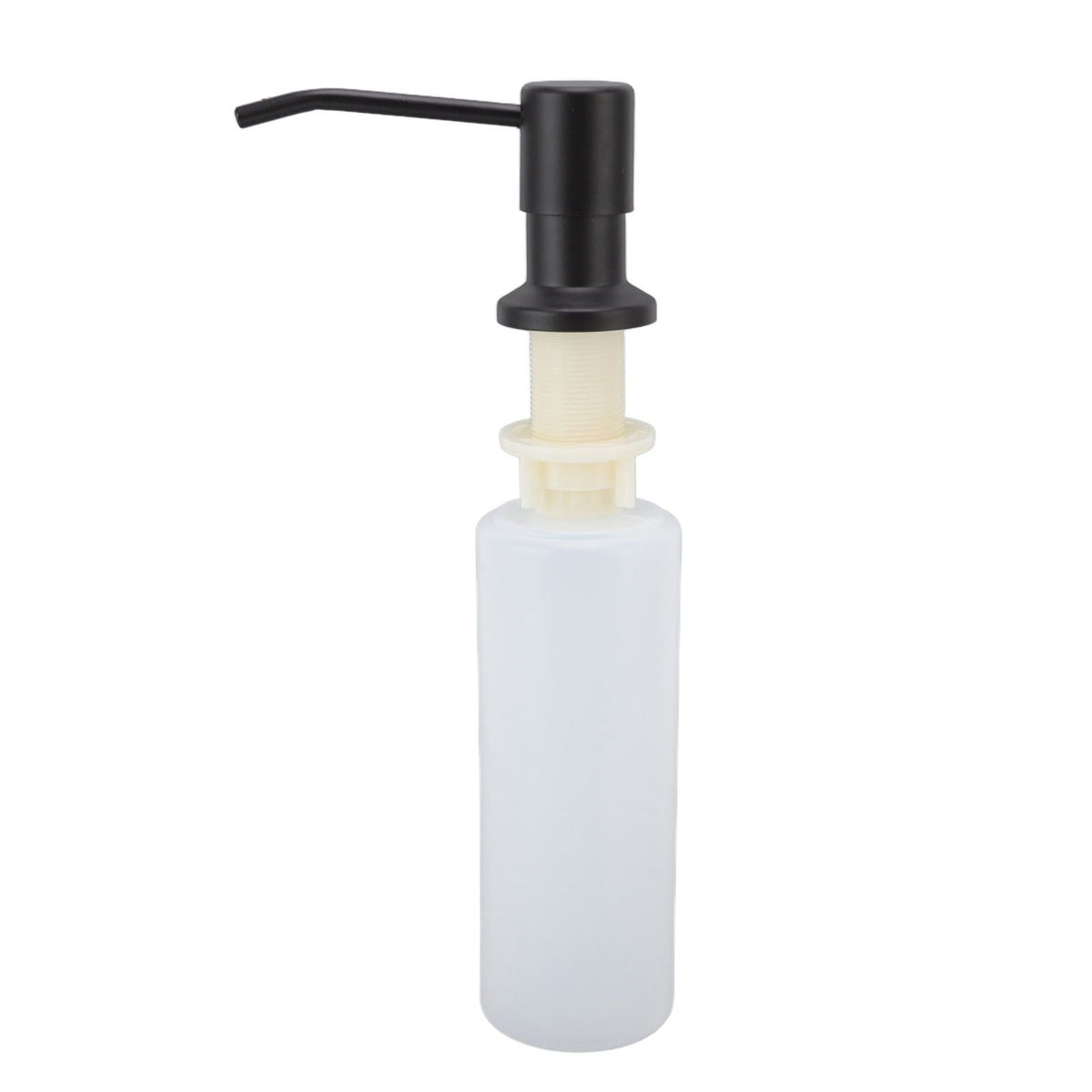 300ml Kitchen Sink Soap Dispenser Stainless Steel 360° Rotation Multifunctional Soap Dispenser for Kitchen Black