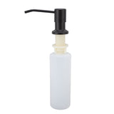 300ml Kitchen Sink Soap Dispenser Stainless Steel 360° Rotation Multifunctional Soap Dispenser for Kitchen Black