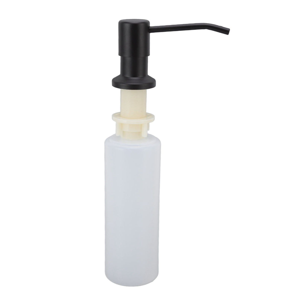 300ml Kitchen Sink Soap Dispenser Stainless Steel 360° Rotation Multifunctional Soap Dispenser for Kitchen Black