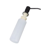 300ml Kitchen Sink Soap Dispenser Stainless Steel 360° Rotation Multifunctional Soap Dispenser for Kitchen Black