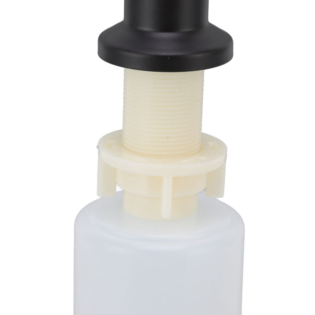300ml Kitchen Sink Soap Dispenser Stainless Steel 360° Rotation Multifunctional Soap Dispenser for Kitchen Black