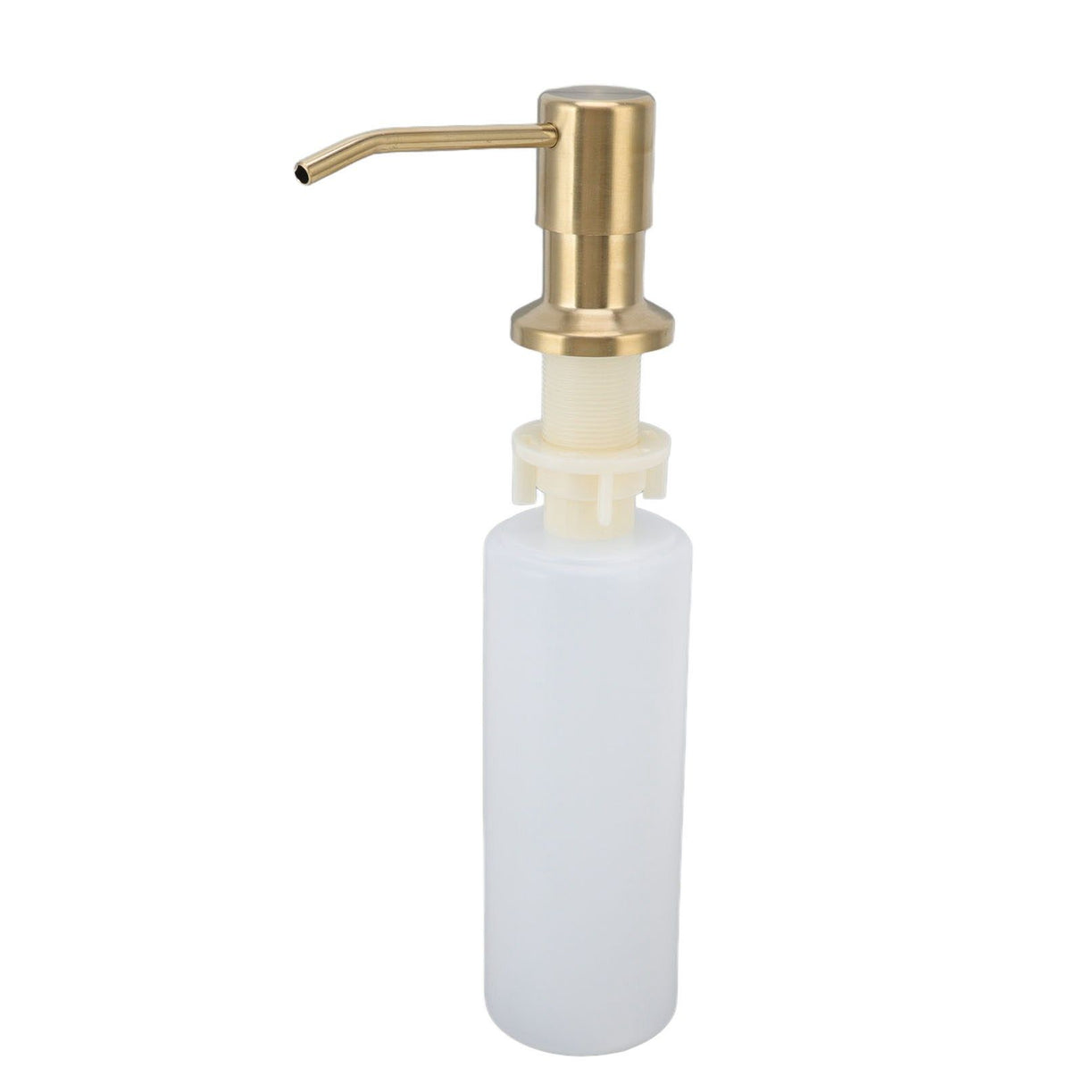 300ml Kitchen Sink Soap Dispenser Stainless Steel 360° Rotation Multifunctional Soap Dispenser for Kitchen Gold