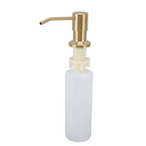 300ml Kitchen Sink Soap Dispenser Stainless Steel 360° Rotation Multifunctional Soap Dispenser for Kitchen Gold