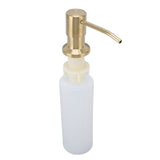 300ml Kitchen Sink Soap Dispenser Stainless Steel 360° Rotation Multifunctional Soap Dispenser for Kitchen Gold