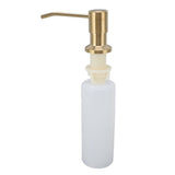 300ml Kitchen Sink Soap Dispenser Stainless Steel 360° Rotation Multifunctional Soap Dispenser for Kitchen Gold - Top-Down View