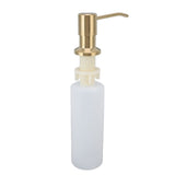 300ml Kitchen Sink Soap Dispenser Stainless Steel 360° Rotation Multifunctional Soap Dispenser for Kitchen Gold