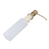 300ml Kitchen Sink Soap Dispenser Stainless Steel 360° Rotation Multifunctional Soap Dispenser for Kitchen Gold