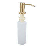 300ml Kitchen Sink Soap Dispenser Stainless Steel 360° Rotation Multifunctional Soap Dispenser for Kitchen Gold