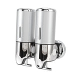 Soap Dispenser Dual Pump 1000ml Wall Mounted Easily Refilled Reusable Shampoo Dispenser for Bathroom Hotel
