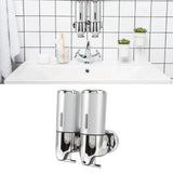 Soap Dispenser Dual Pump 1000ml Wall Mounted Easily Refilled Reusable Shampoo Dispenser for Bathroom Hotel