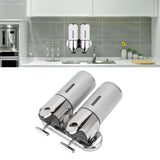 Soap Dispenser Dual Pump 1000ml Wall Mounted Easily Refilled Reusable Shampoo Dispenser for Bathroom Hotel