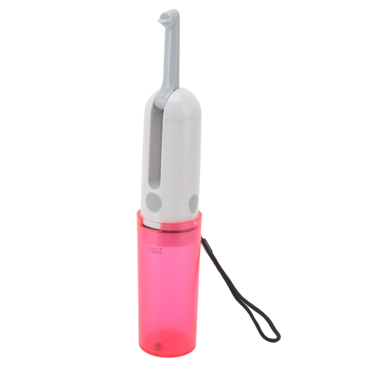 Portable Bidet 230ml USB Rechargeable Efficient Water Saving Simple Operation Portable Bidet Sprayer for Toilet Travel Red Bottle