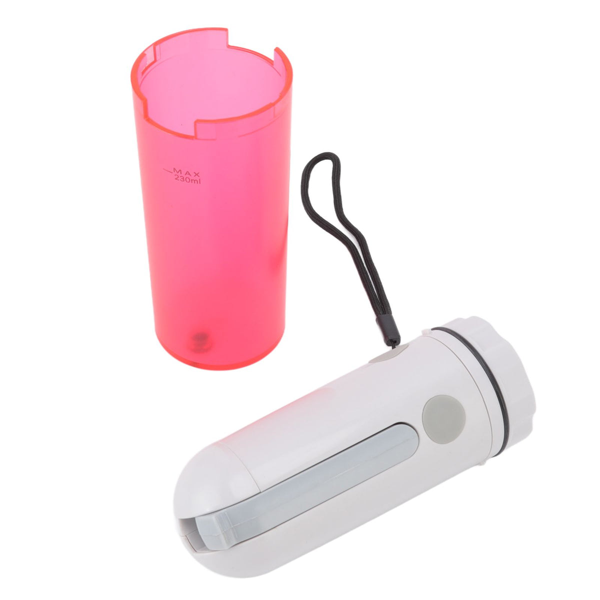 Portable Bidet 230ml USB Rechargeable Efficient Water Saving Simple Operation Portable Bidet Sprayer for Toilet Travel Red Bottle