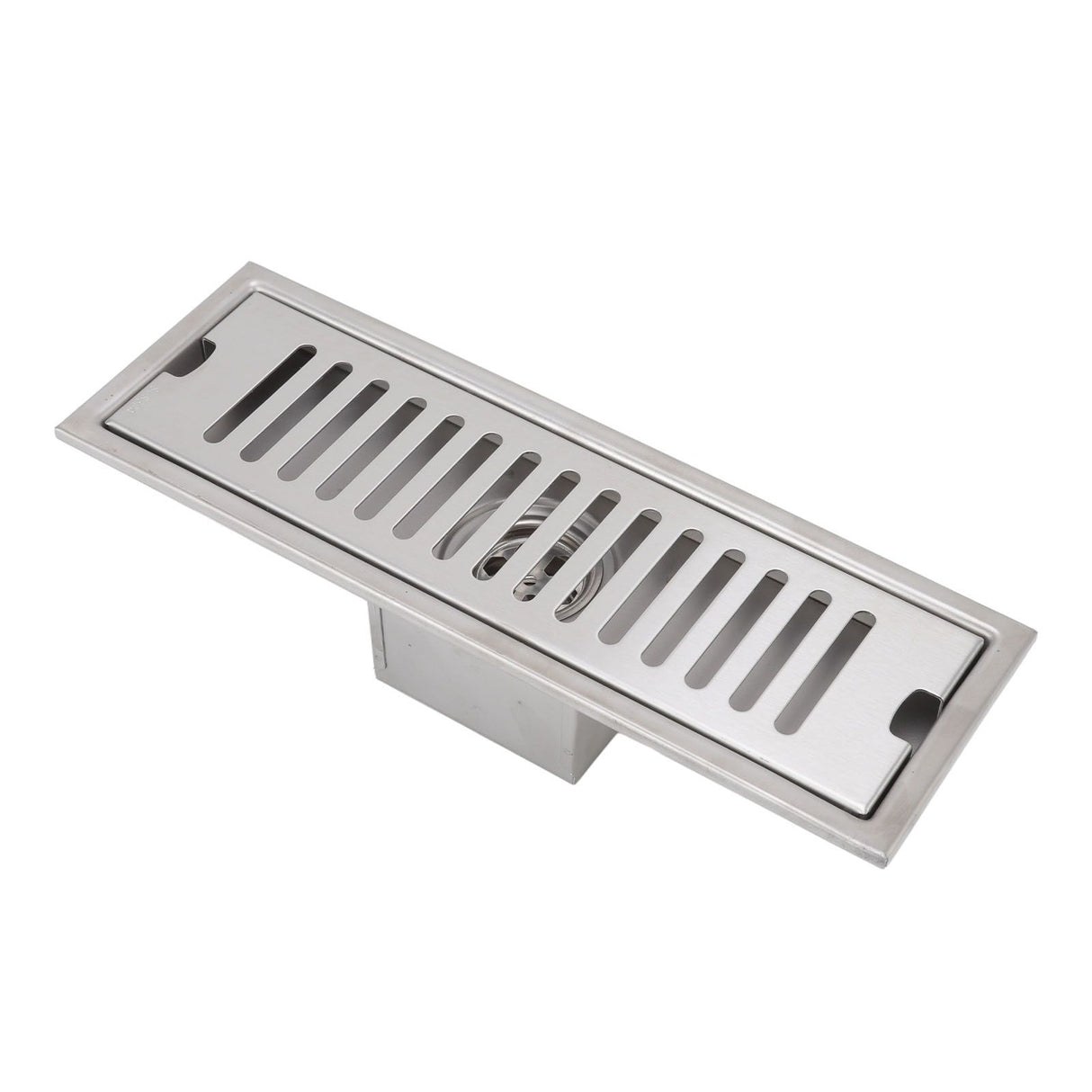 12 Inch Linear Shower Drain Rectangular Shower Floor Drain Channel Quick Drainage with Anti Odor Check Valve for Bathroom Kitchen