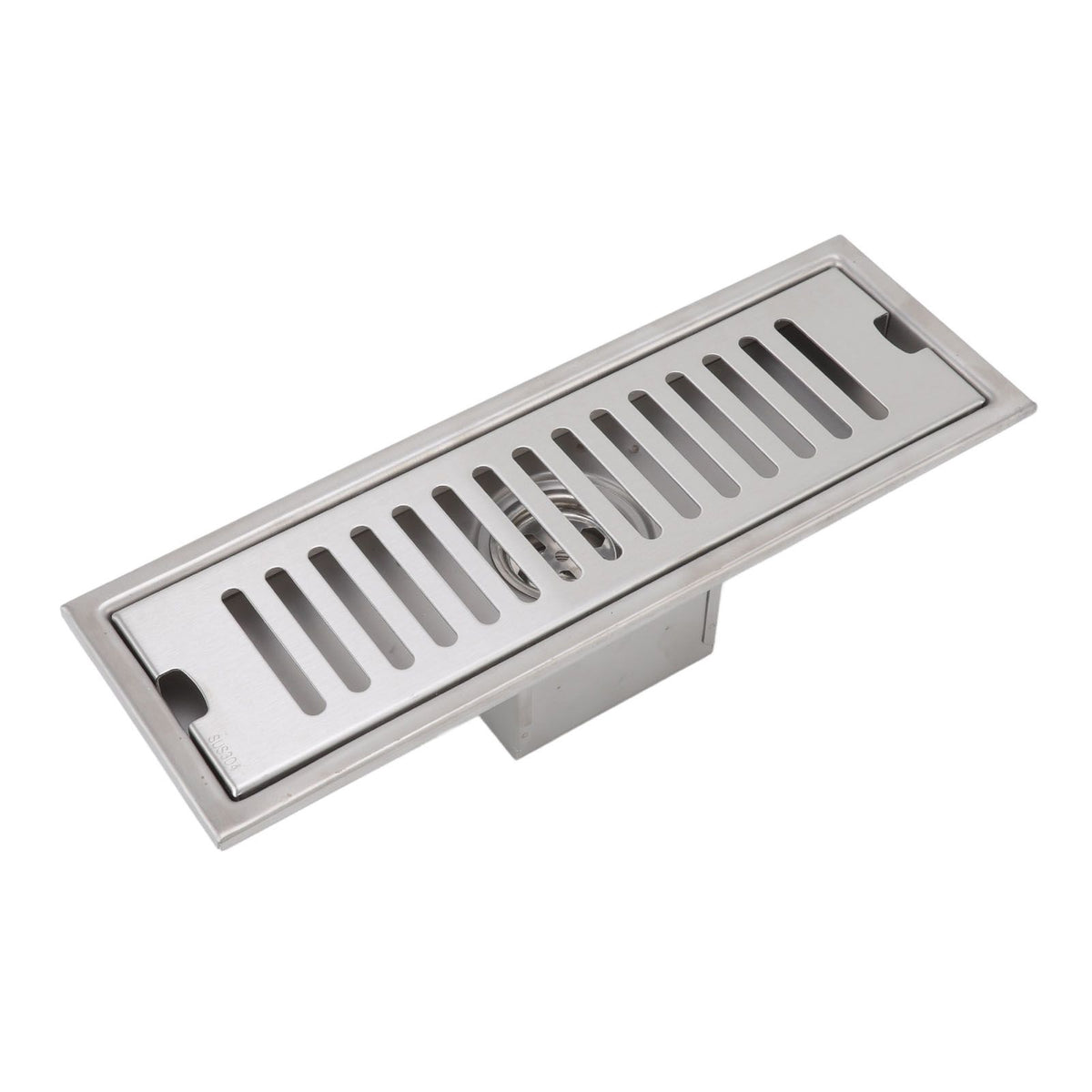12 Inch Linear Shower Drain Rectangular Shower Floor Drain Channel Quick Drainage with Anti Odor Check Valve for Bathroom Kitchen