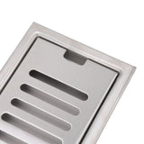 12 Inch Linear Shower Drain Rectangular Shower Floor Drain Channel Quick Drainage with Anti Odor Check Valve for Bathroom Kitchen - Extra Image