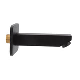 G1/2 Copper Bathtub Faucet Concealed Seamless Bathroom Tub Spout for Bathroom Black - Front View