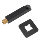 G1/2 Copper Bathtub Faucet Concealed Seamless Bathroom Tub Spout for Bathroom Black - 45-Degree Angle