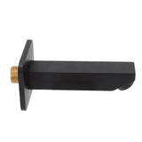 G1/2 Copper Bathtub Faucet Concealed Seamless Bathroom Tub Spout for Bathroom Black - Rear View