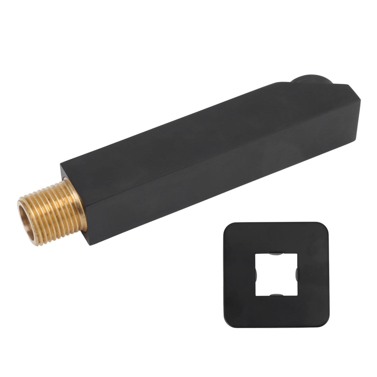 G1/2 Copper Bathtub Faucet Concealed Seamless Bathroom Tub Spout for Bathroom Black