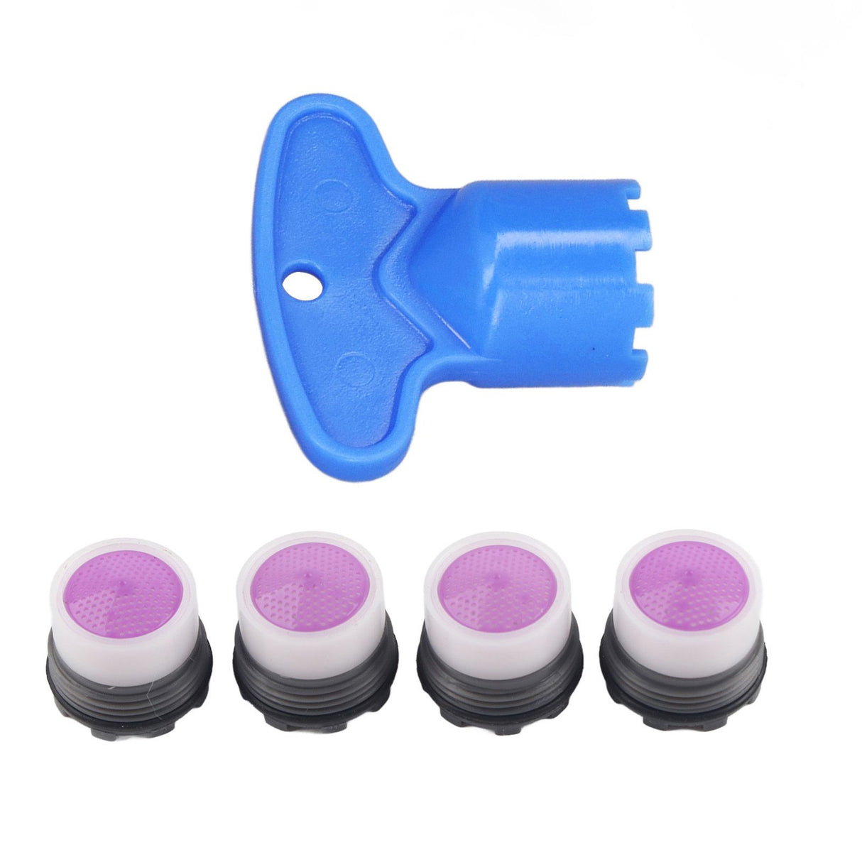4 Pieces M16.5mm Sink Faucet Aerator 1.2GPM Flow Restrictor Bubble Tap Water Nozzle for Kitchen Bathroom