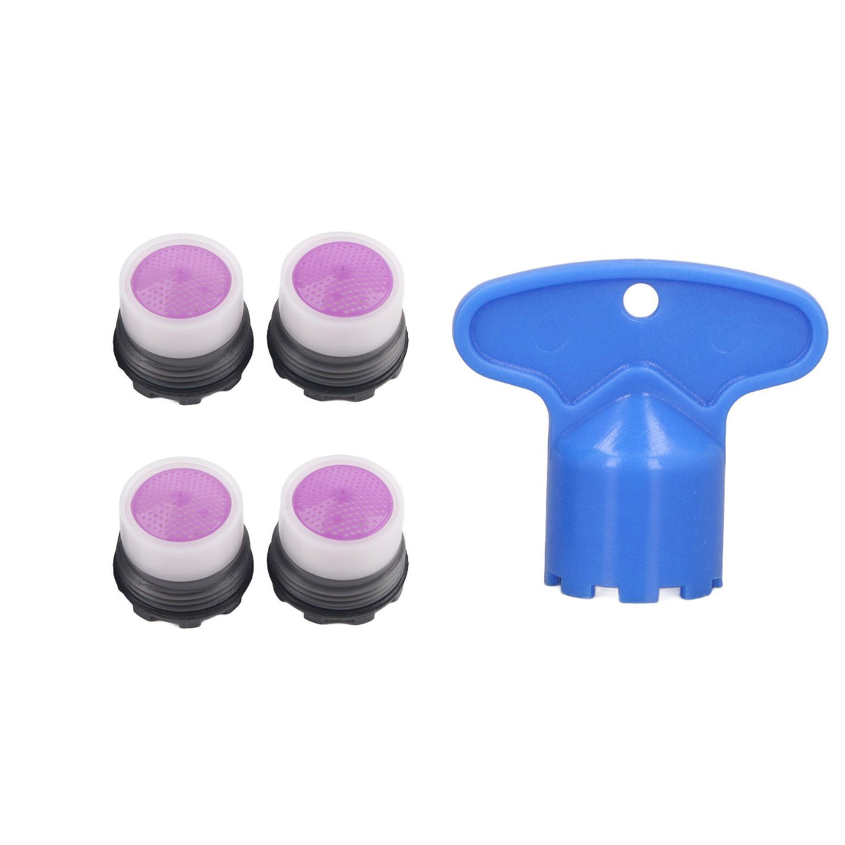 4 Pieces M16.5mm Sink Faucet Aerator 1.2GPM Flow Restrictor Bubble Tap Water Nozzle for Kitchen Bathroom