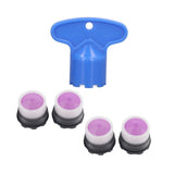 4 Pieces M16.5mm Sink Faucet Aerator 1.2GPM Flow Restrictor Bubble Tap Water Nozzle for Kitchen Bathroom