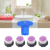 4 Pieces M16.5mm Sink Faucet Aerator 1.2GPM Flow Restrictor Bubble Tap Water Nozzle for Kitchen Bathroom