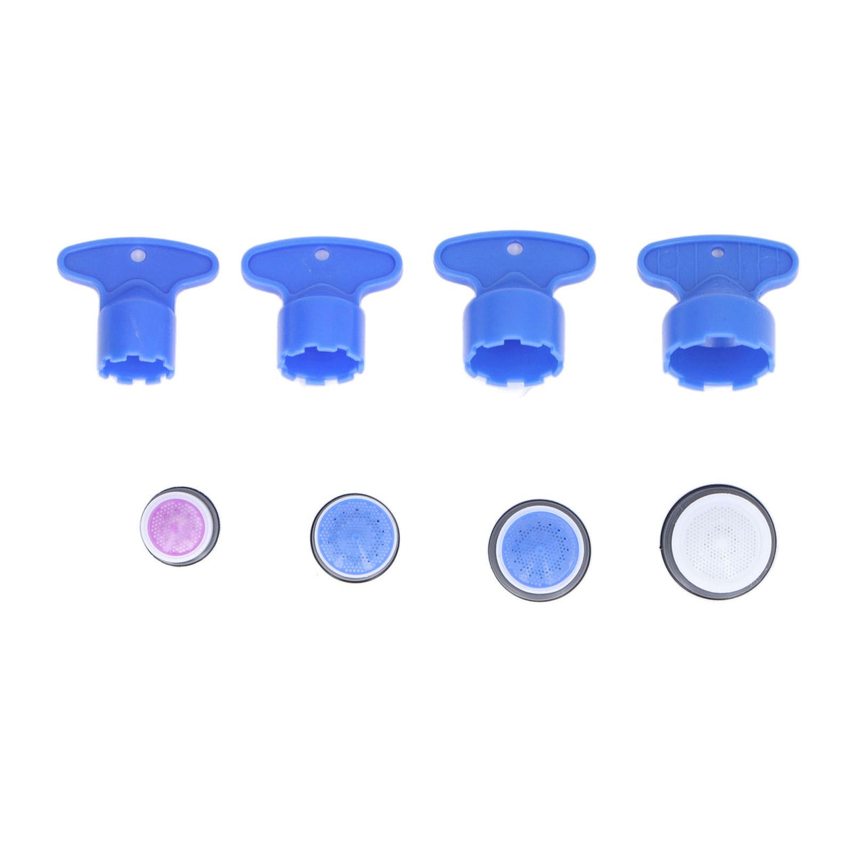 8pcs Faucet Aerator Plastic Insert Water Tap Aerators with Wrenches for Bathroom Kitchen