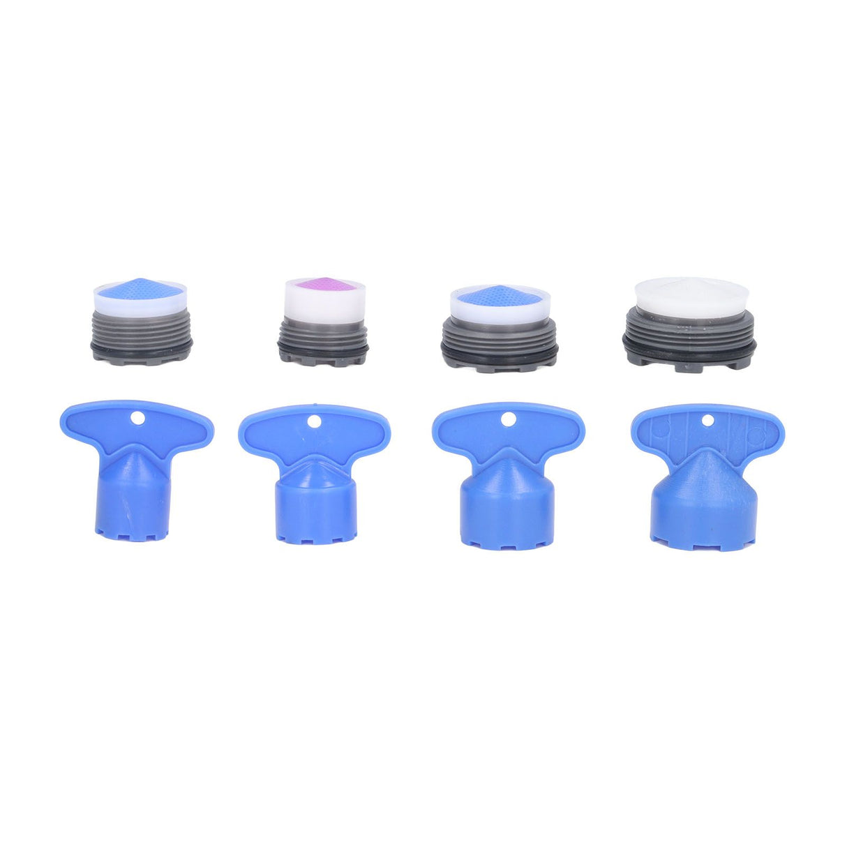 8pcs Faucet Aerator Plastic Insert Water Tap Aerators with Wrenches for Bathroom Kitchen