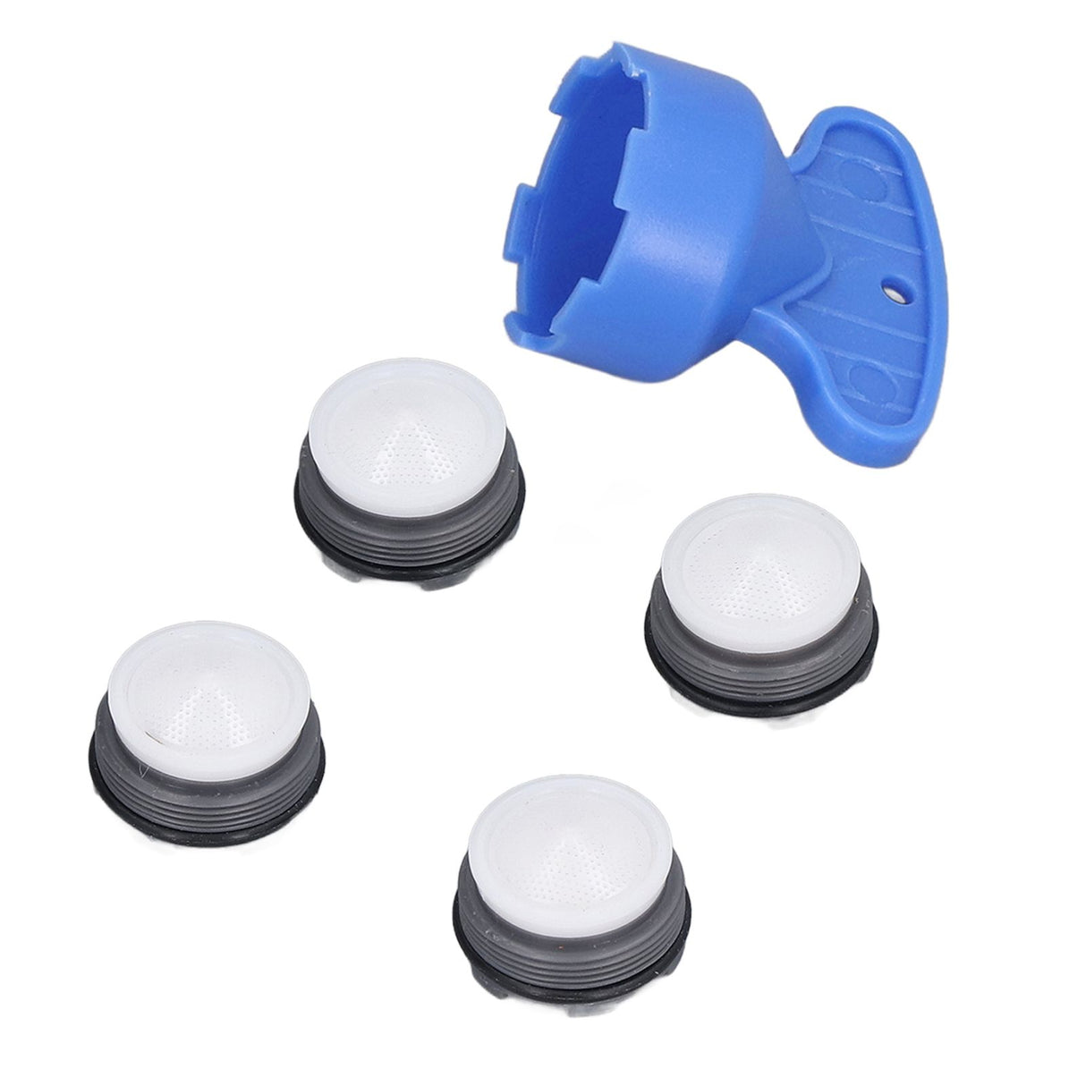 Faucet Aerators Inserted M24mm Faucet Aerators Replacement Parts with Spanner for Bathroom Kitchen Male Thread