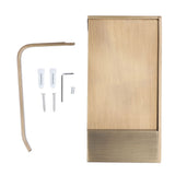 Toilet Paper Holder Phone Shelf Copper Antique Toilet Paper Shelf Gold Toilet Paper Holder with Shelf for Most Paper Rolls Antique Mobile Phone Tissue Holder