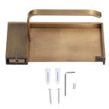 Toilet Paper Holder Phone Shelf Copper Antique Toilet Paper Shelf Gold Toilet Paper Holder with Shelf for Most Paper Rolls Antique Mobile Phone Tissue Holder