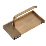 Toilet Paper Holder Phone Shelf Copper Antique Toilet Paper Shelf Gold Toilet Paper Holder with Shelf for Most Paper Rolls Antique Mobile Phone Tissue Holder