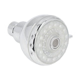 LED Shower Head 7 Color Flash Light Automatically Changing Shower Sprayer with G1/2 External Thread for Bathroom - 45-Degree Angle
