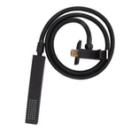 Wall Mounted Shower Set Black High Pressure Shower Head with G1/2 Caliber for Bathroom